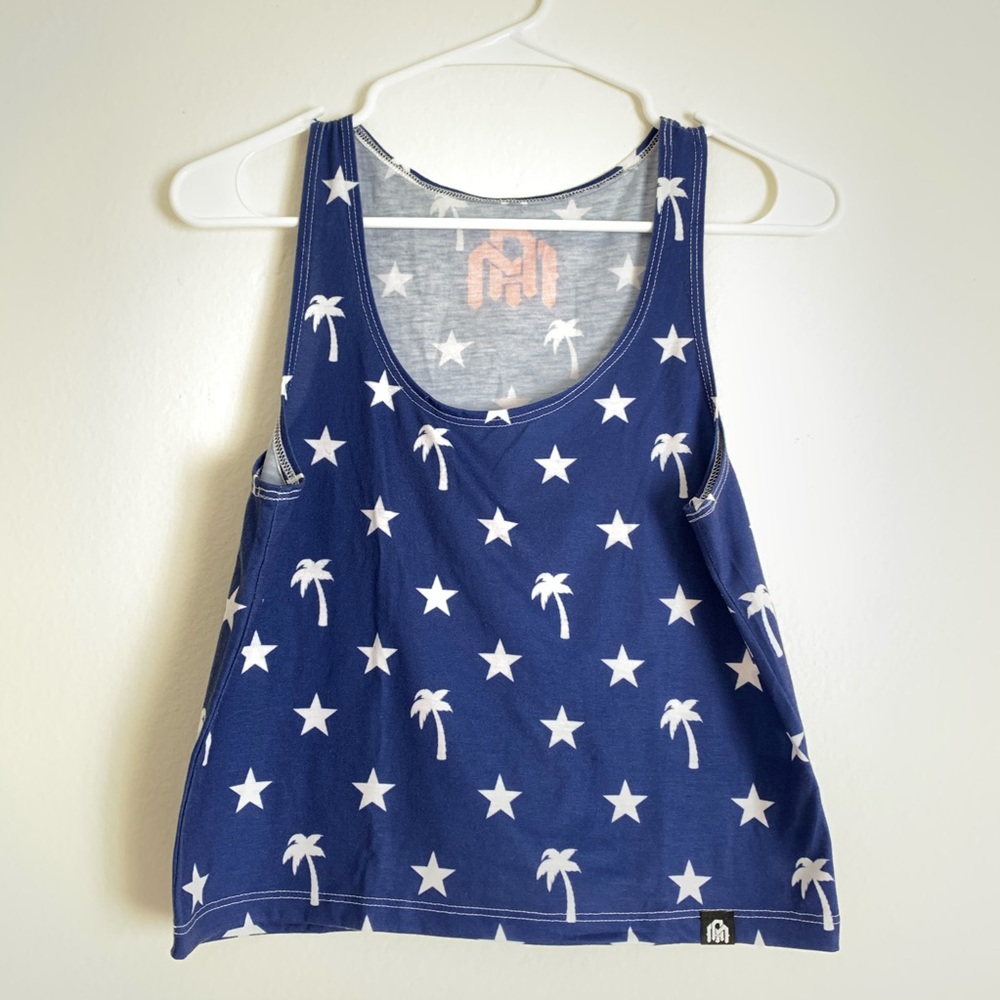 IHeartRaves Palm Trees and Stars Tank Top